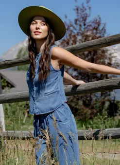 High Neck Fitted Vest