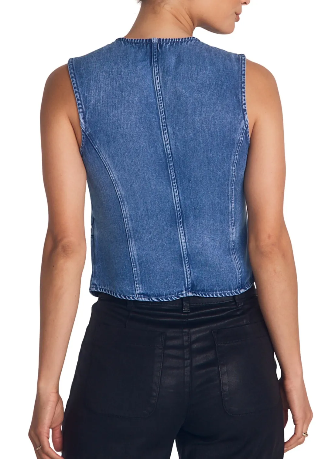 High Neck Fitted Vest