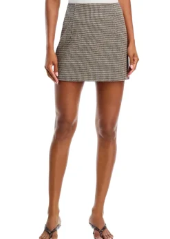 Houndstooth Mini Skirt