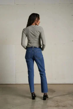 Jamie Stripe Crewneck Long Sleeve Tee