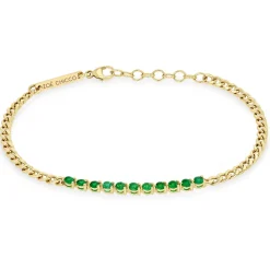 14k Emerald Tennis Bracelet