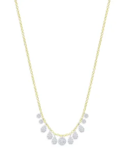 14k Multi Shaped Diamond Necklace