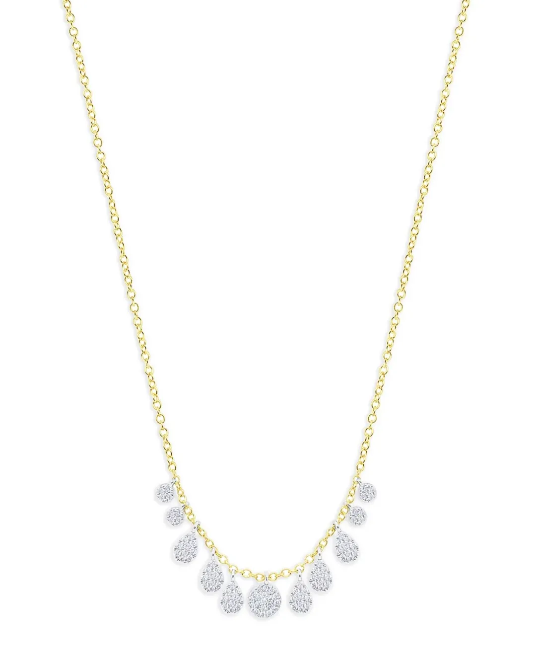 14k Multi Shaped Diamond Necklace