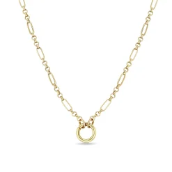 14k Paperclip Enhancer Necklace
