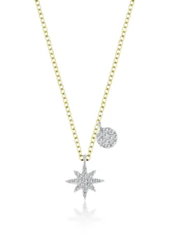 14k Starburst Necklace