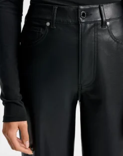 Kasey Mid Wide Leg Vegan Leather