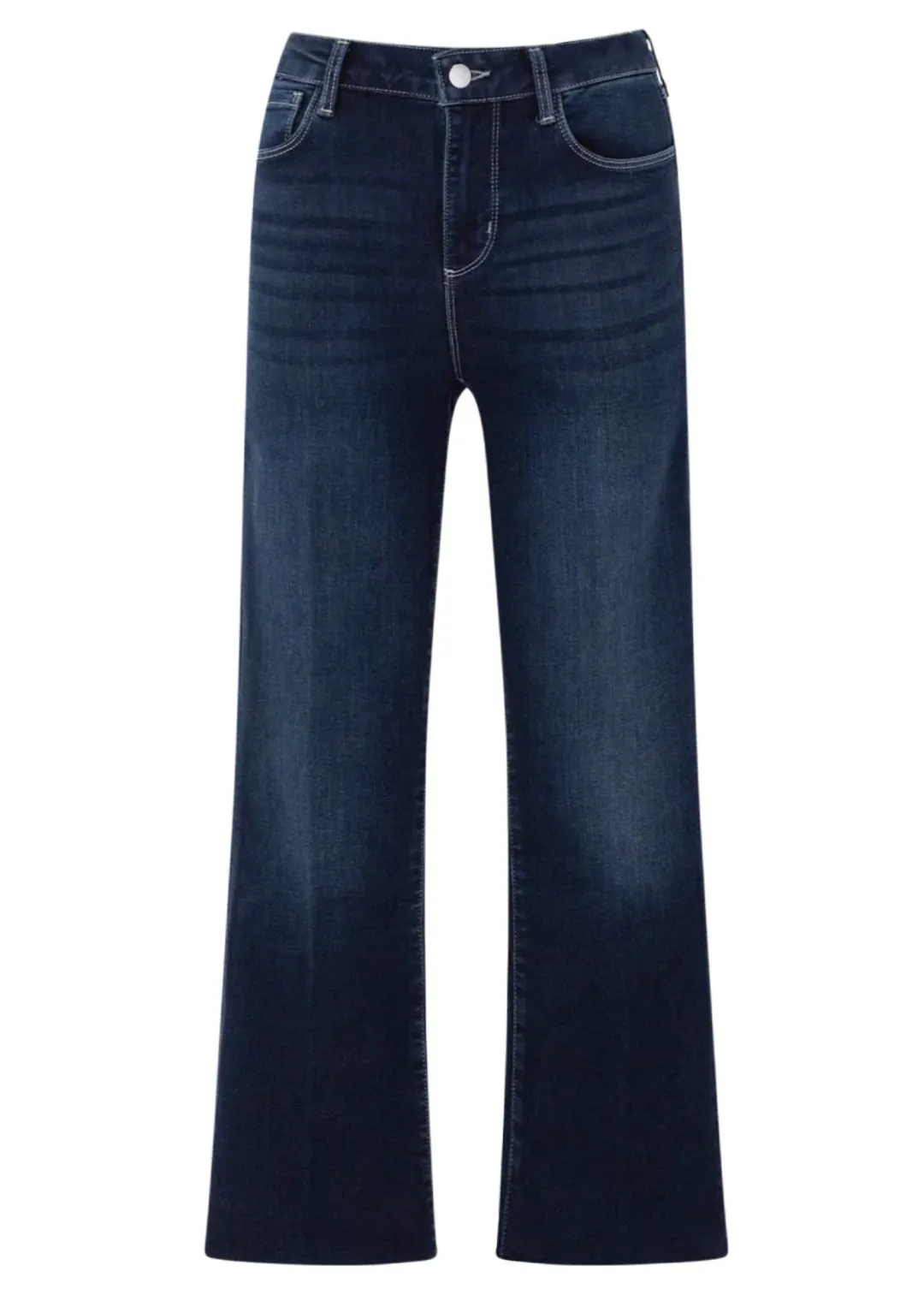 Kendra High Rise Crop Flare Jeans