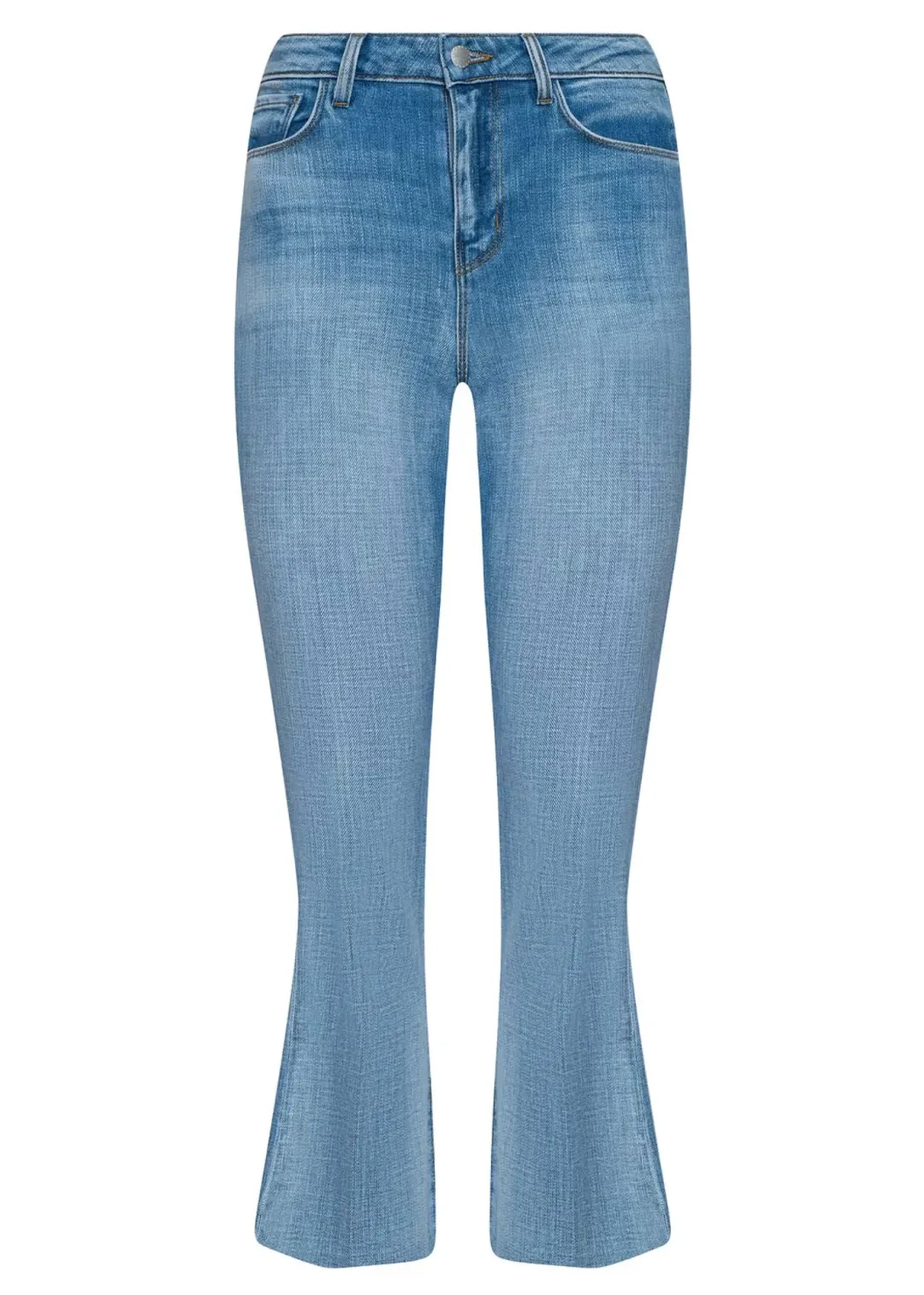 Kendra High Rise Crop Flare Jeans