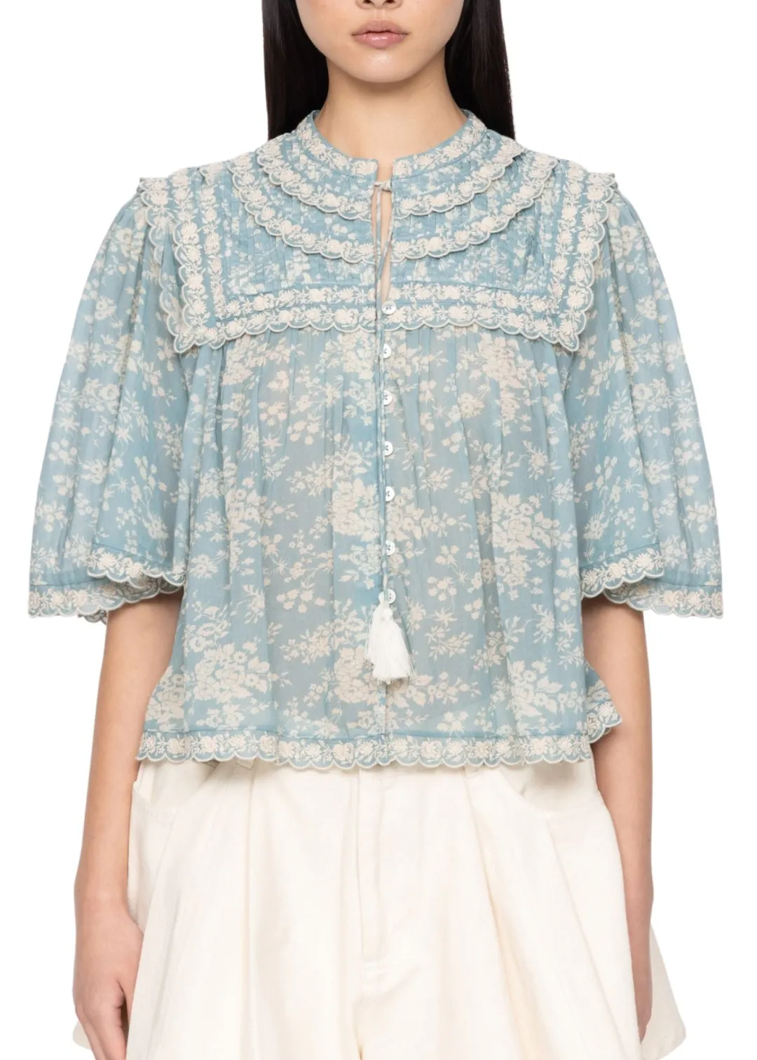 Kirsten Print Short Sleeve Top