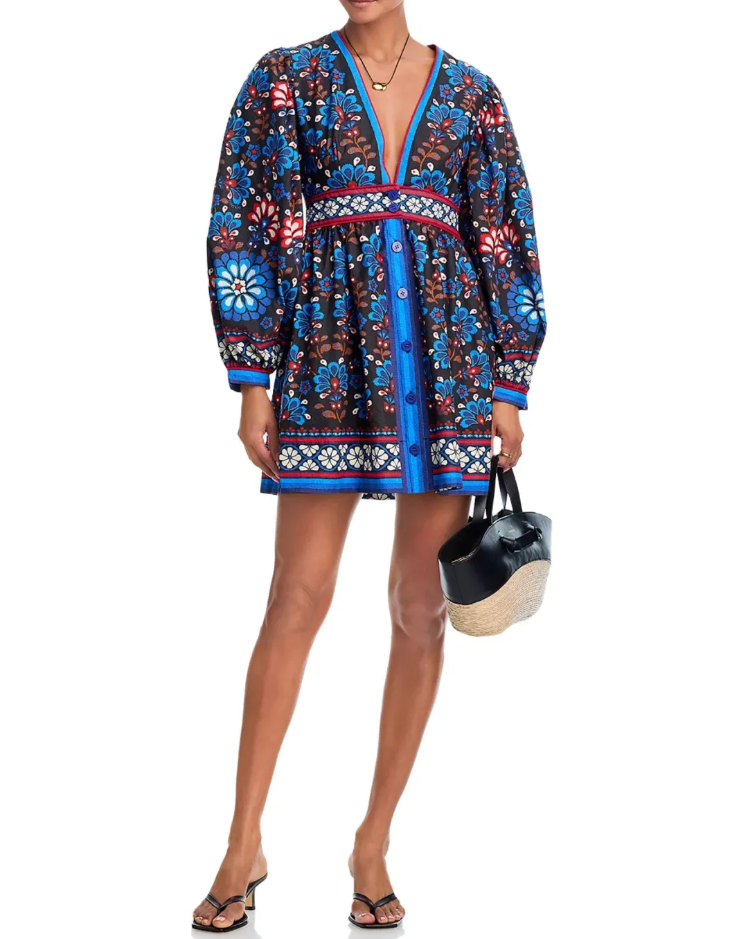 Latina Scarf Black Mini Dress