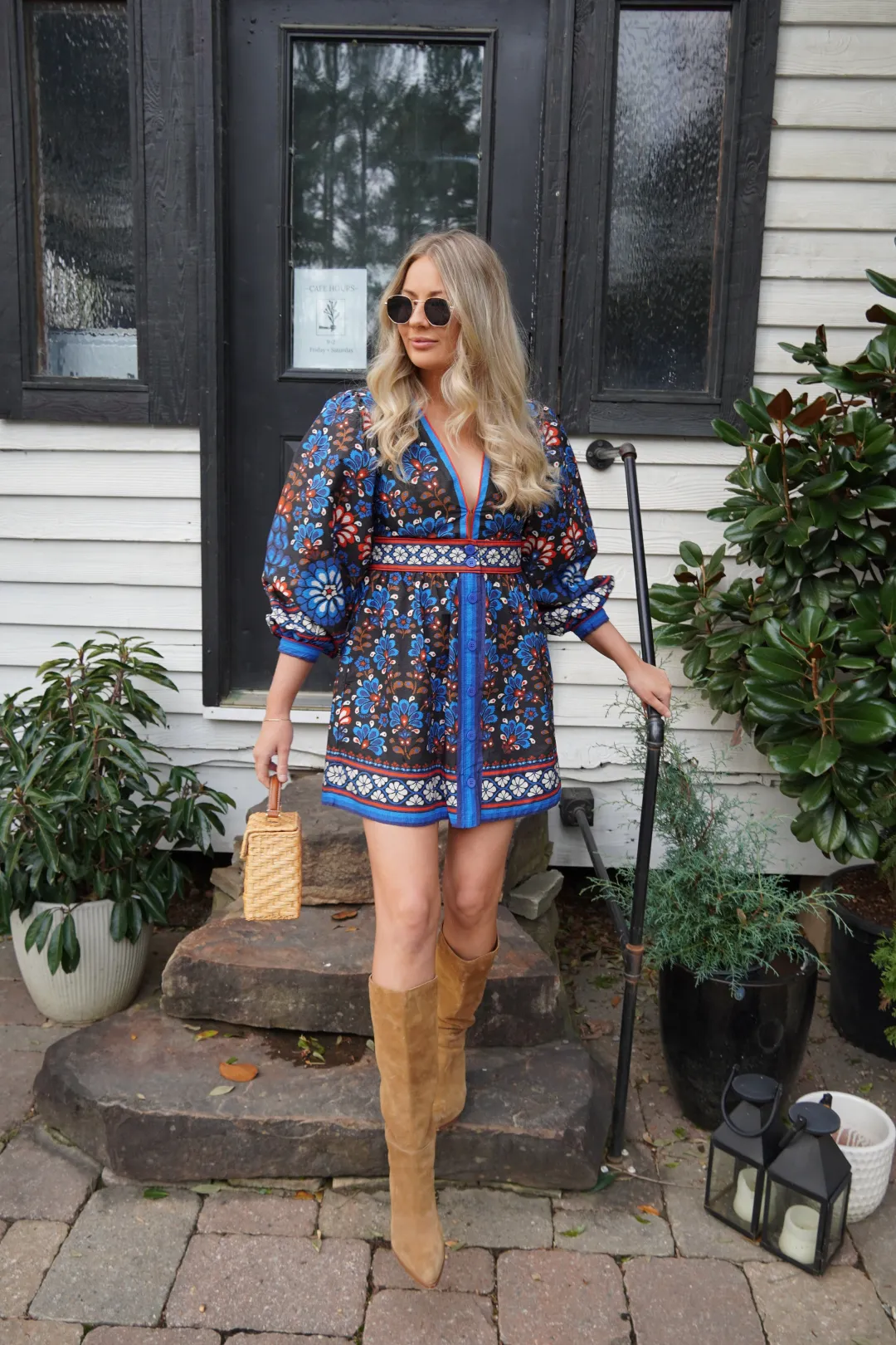 Latina Scarf Black Mini Dress