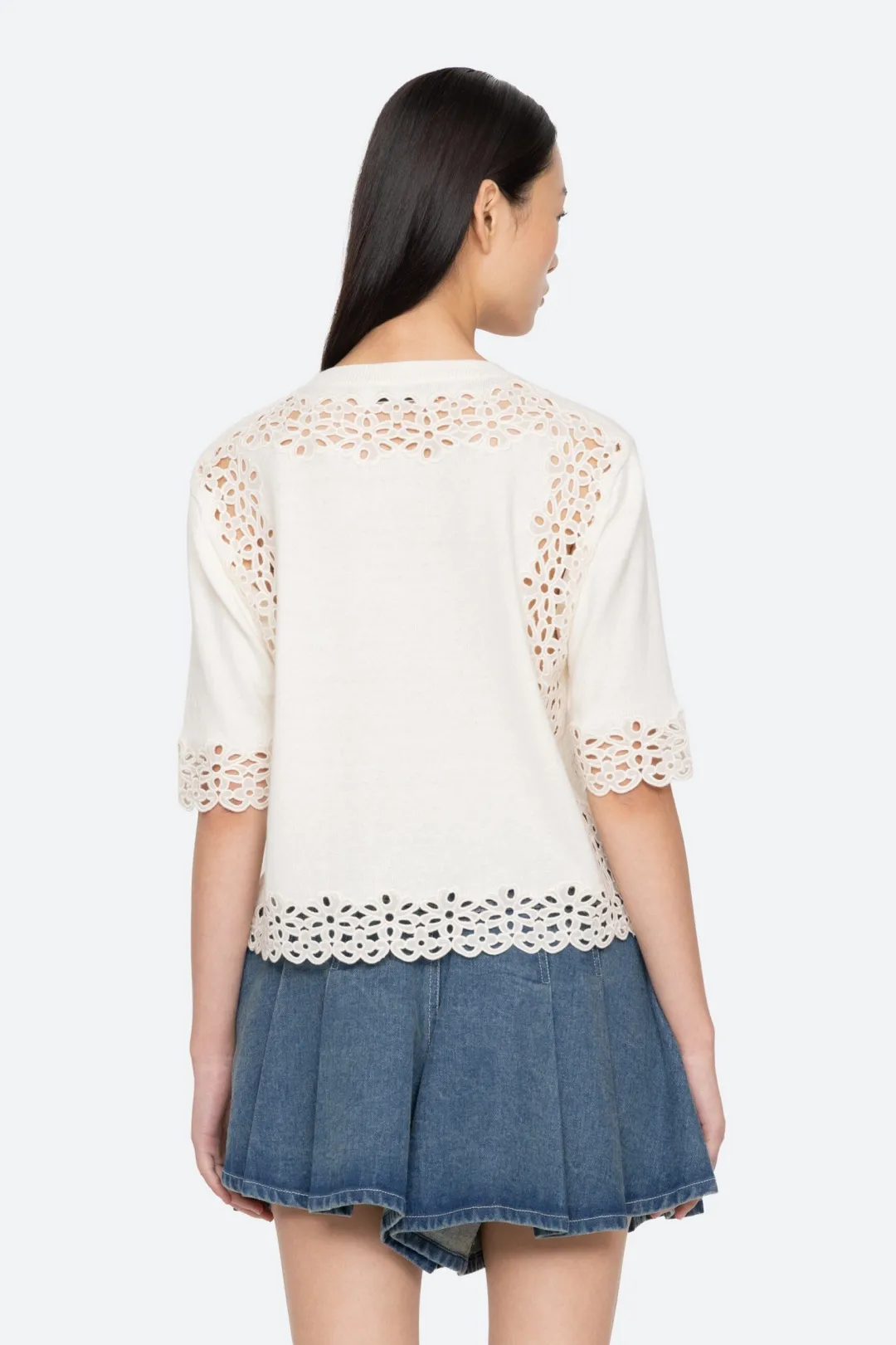 Leila Eyelet Sweater