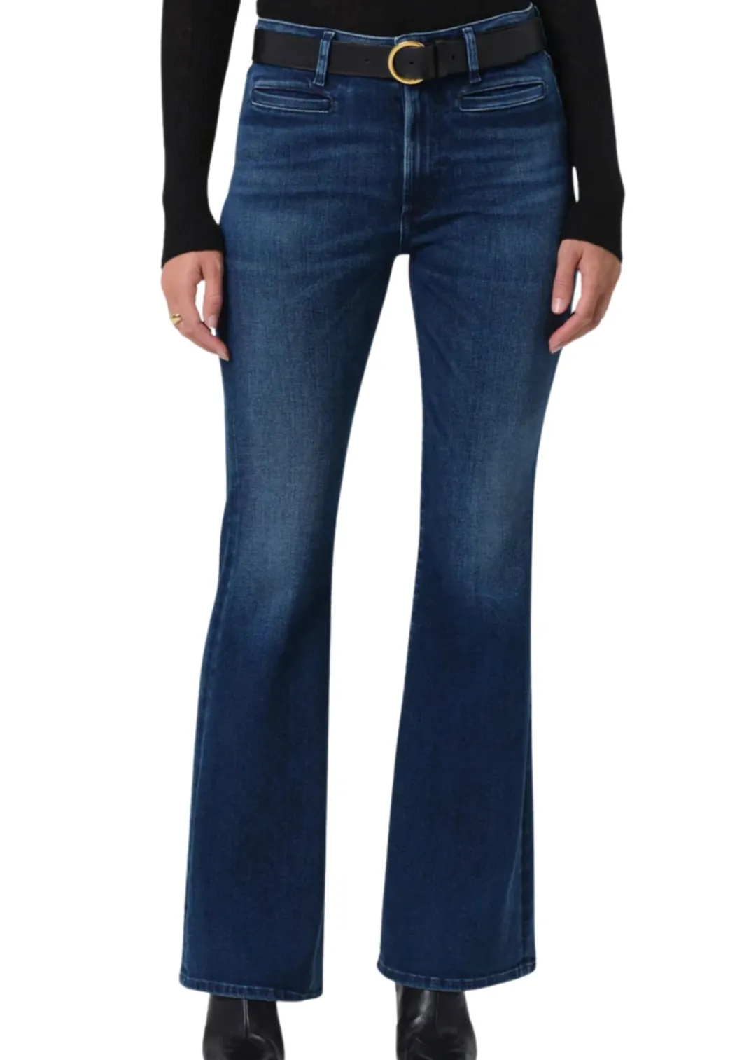 Lilah Flare Jeans With Welt Pocket