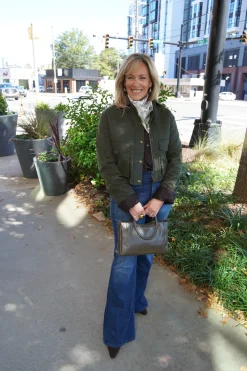 Lilah Flare Jeans With Welt Pocket