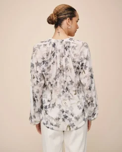 Long Sleeve Shirred Raglan Shirt