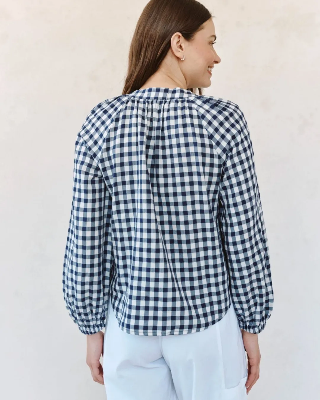 Long Sleeve Shirred Raglan Shirt