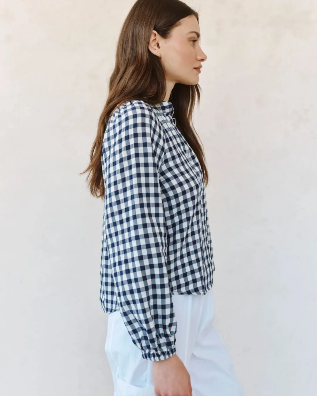 Long Sleeve Shirred Raglan Shirt