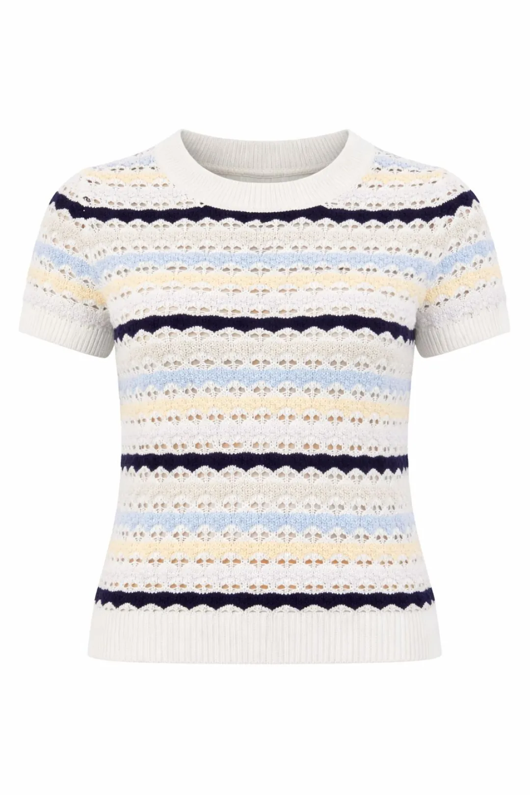 Lumi Stitch Cap Sleeve Crew