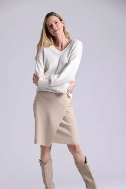 Luxe Cotton Blend Boxy V