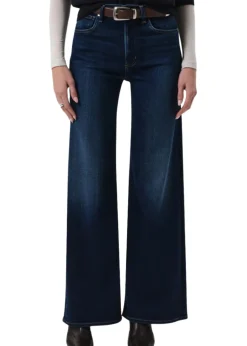 Lyra Long Wide Leg Jeans in Masha