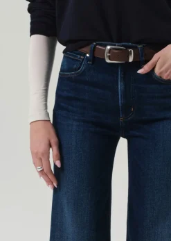 Lyra Long Wide Leg Jeans in Masha