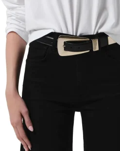 Lyra Long Wide Leg Jeans in Plush Black