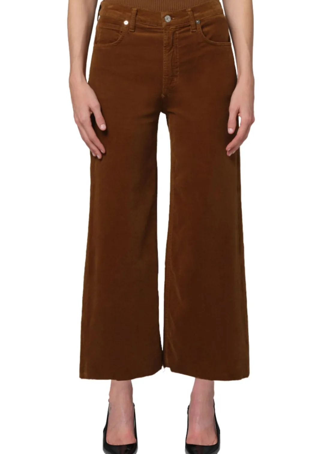Lyra Wide Leg Crop Corduroy