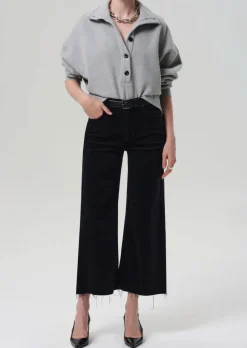 Lyra Wide Leg Crop Corduroy Jeans