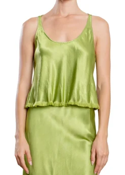 Maggie Tank In Vintage Satin