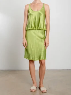 Maggie Tank In Vintage Satin