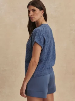 Manae Pointelle Knit Top