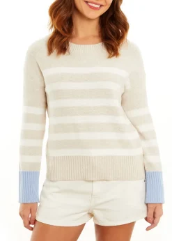 Maple Blocked Stripe Crew