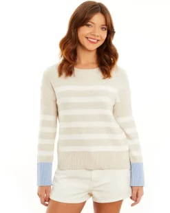 Maple Blocked Stripe Crew