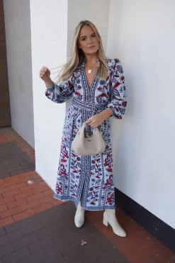 Marcelle Soft Blue Maxi Dress