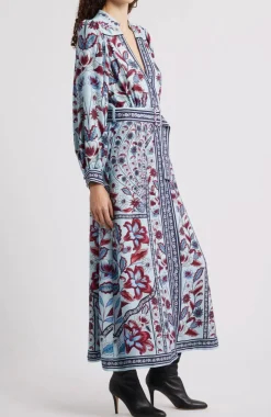 Marcelle Soft Blue Maxi Dress