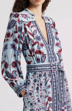 Marcelle Soft Blue Maxi Dress