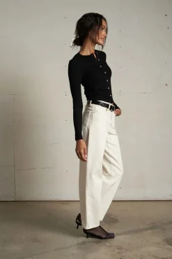 Maureen Rib Fitted Cardigan