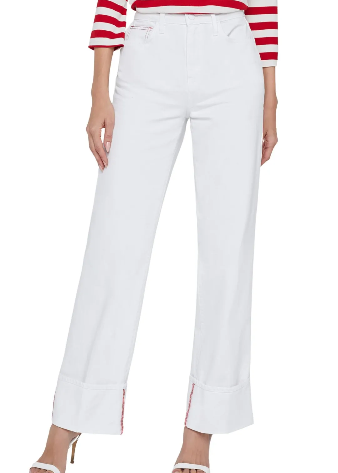 Miley Ultra High Rise Wide Leg Cuff Jeans