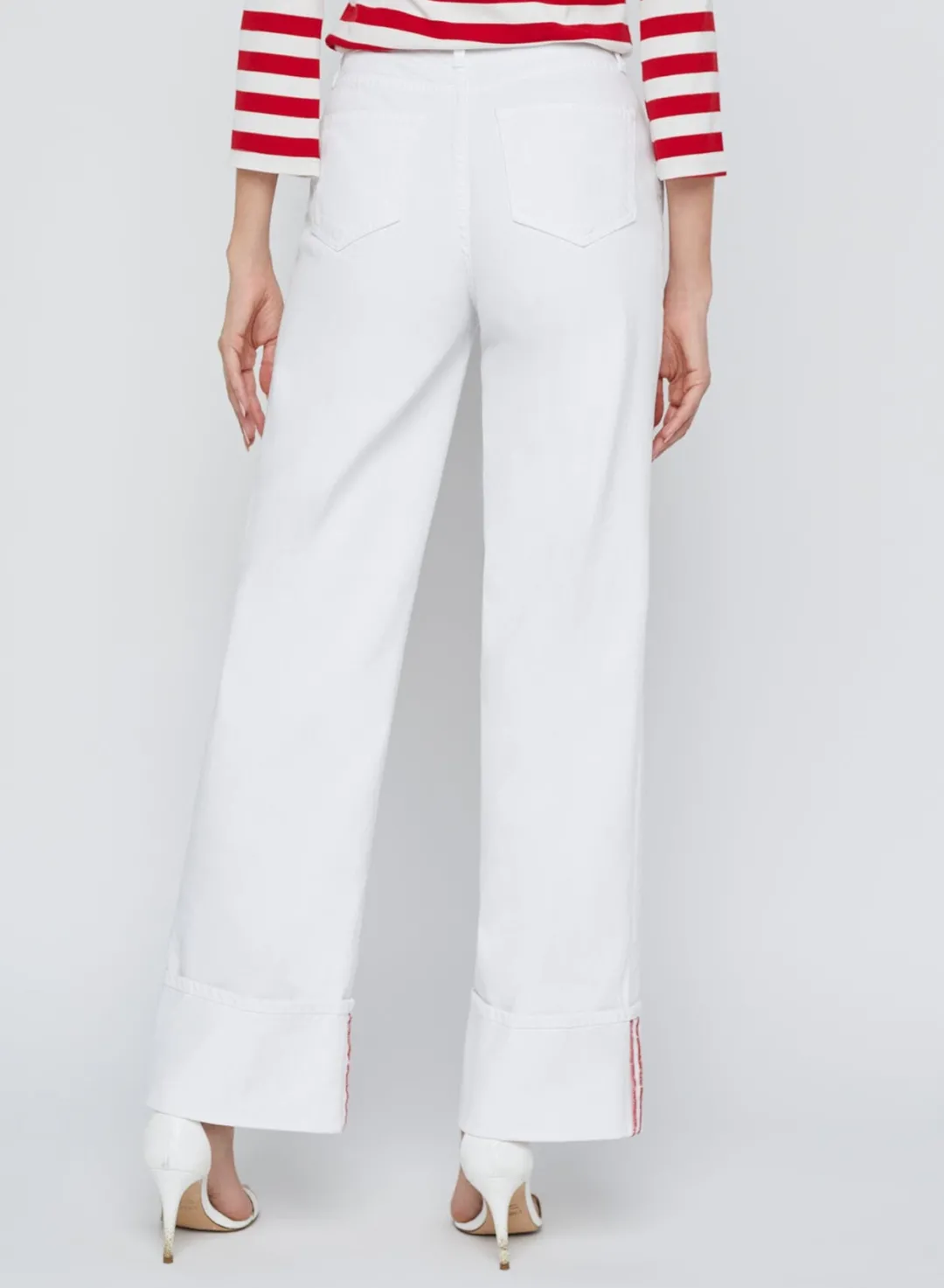 Miley Ultra High Rise Wide Leg Cuff Jeans