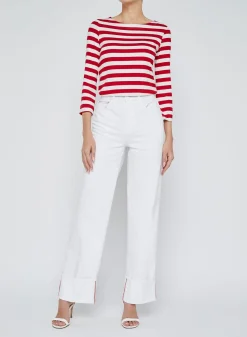 Miley Ultra High Rise Wide Leg Cuff Jeans