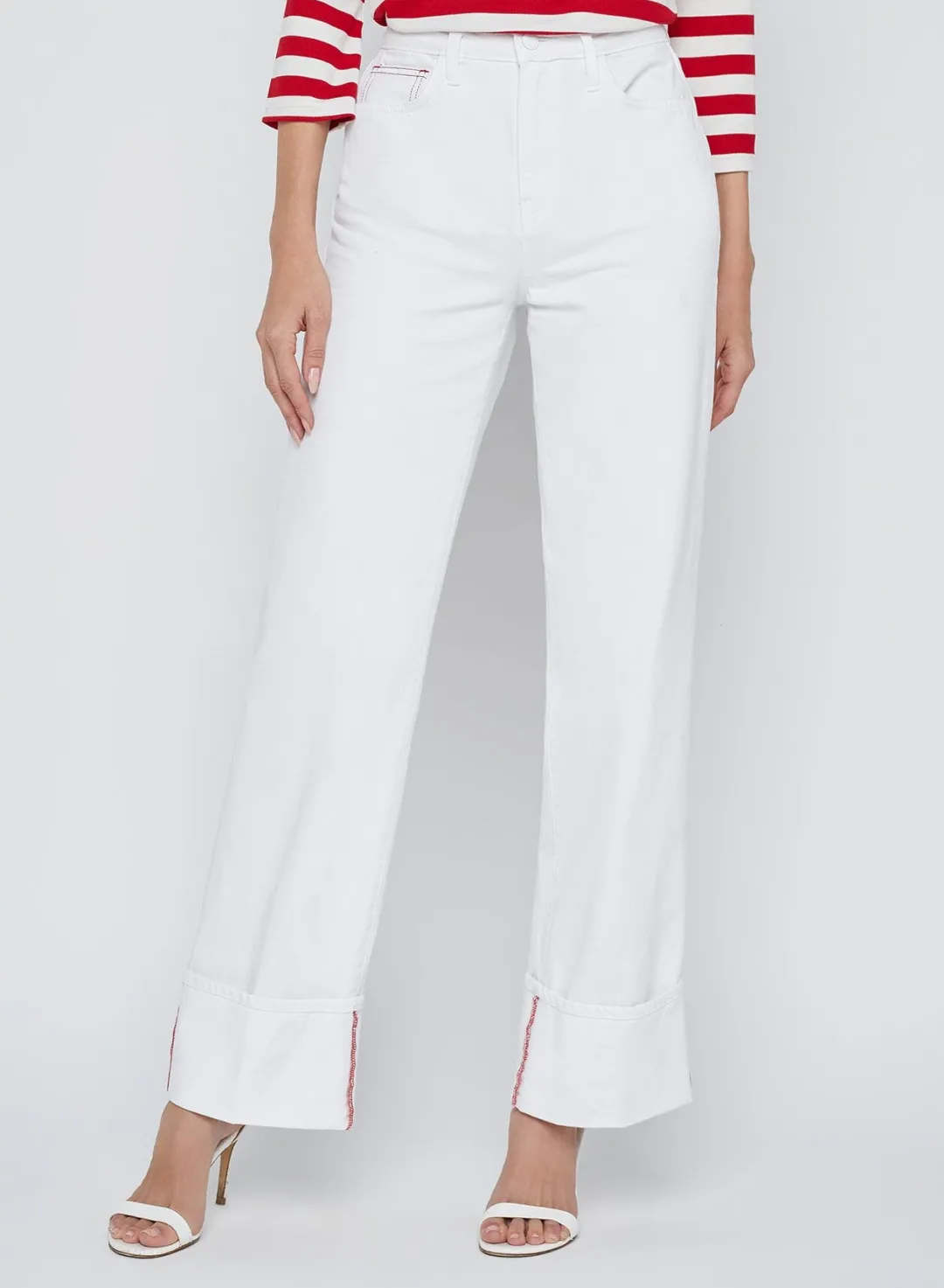 Miley Ultra High Rise Wide Leg Cuff Jeans