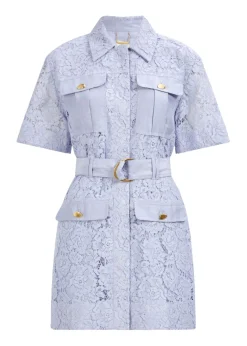 Mystic Lace Mini Shirt Dress