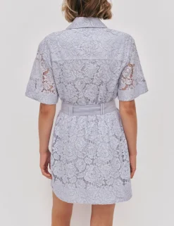 Mystic Lace Mini Shirt Dress