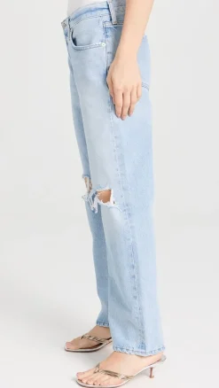 Neve Low Slung Relaxed Jeans in Pagoda