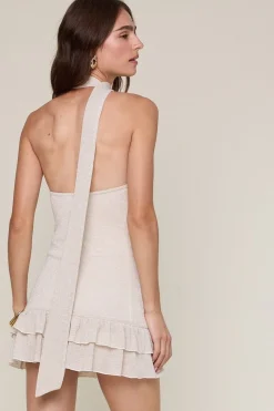 One Shoulder Ruffle Mini Dress