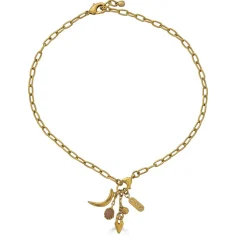 Peach Moonstone Drop Necklace