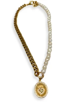 Pearl & Chain Necklace