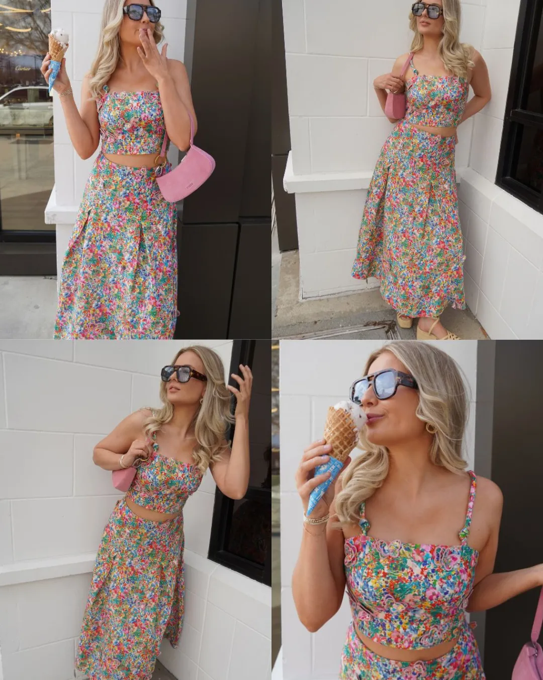 Peasant Floral Butterflies Top