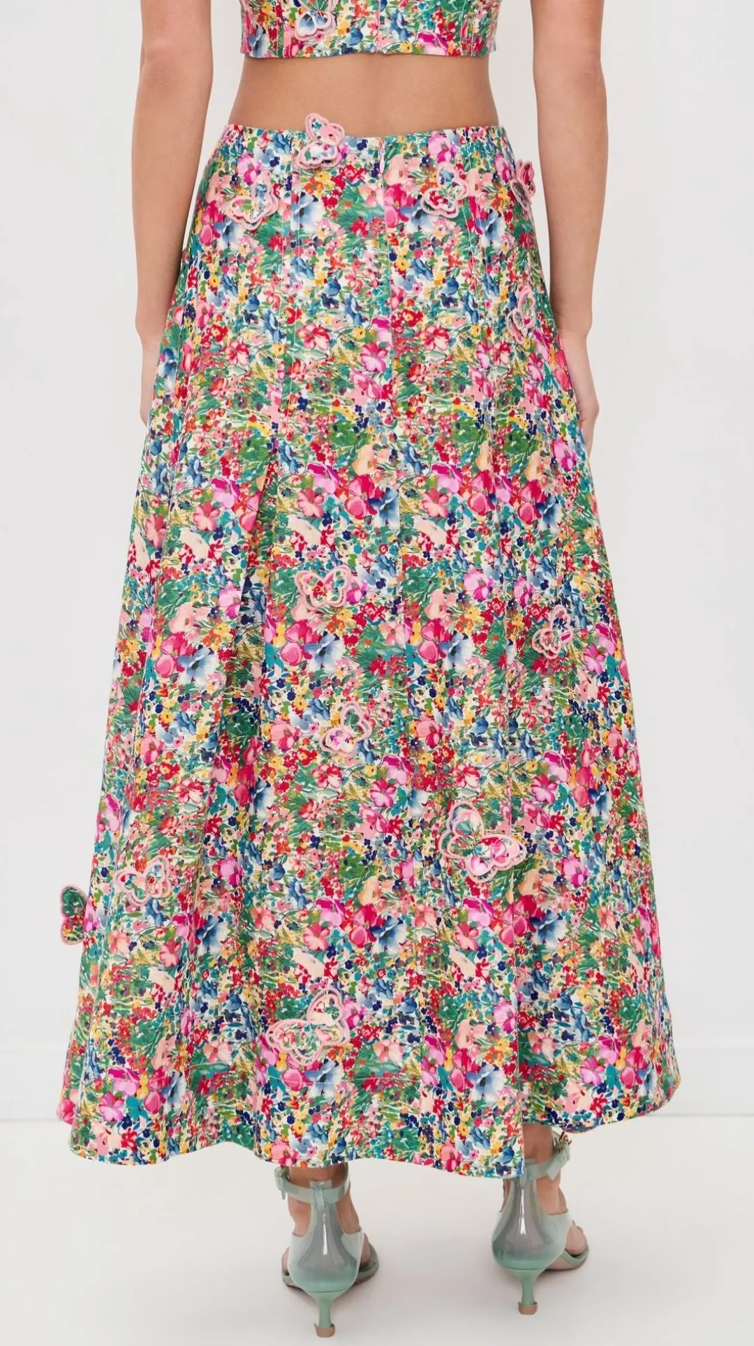 Peasant Floral Maxi Skirt