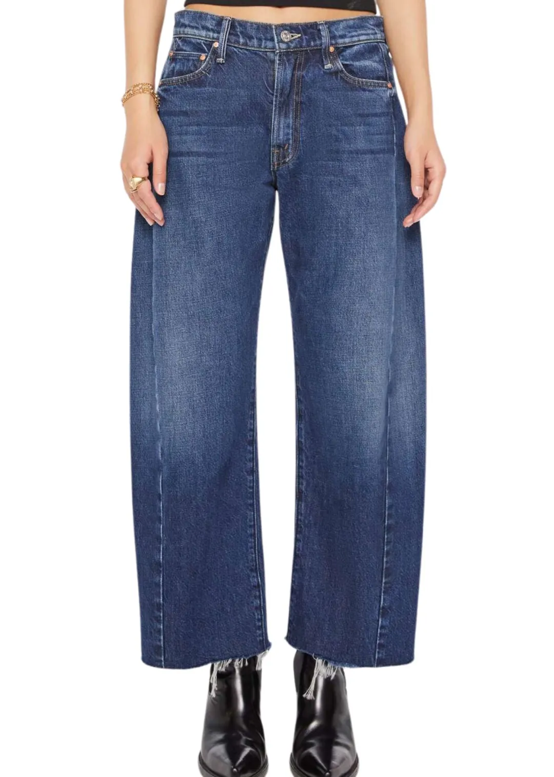 PETITES The Lil' Mid Rise Full Pipe Flood Jeans
